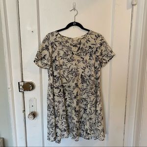 Nordstrom Black and White Printed Dress